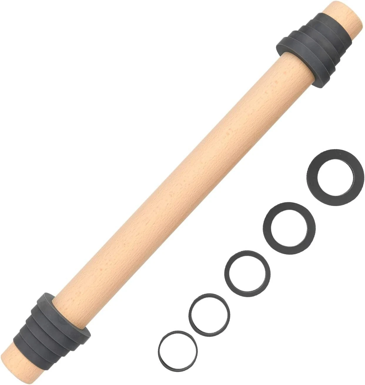 Dowel Rolling Pin With Guides