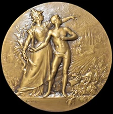 Proof Bronze Medal Signed Cloudray 7cm Diameter