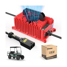18 AMP 36 Volt Golf Carts Battery Charger with D Style Plug for EZGO TXT for ...