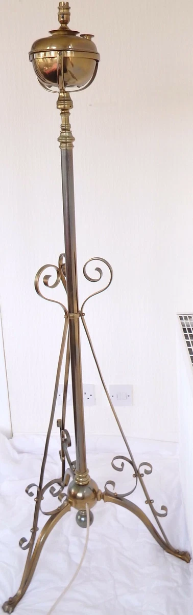 Brass floor 2024 standing lamp