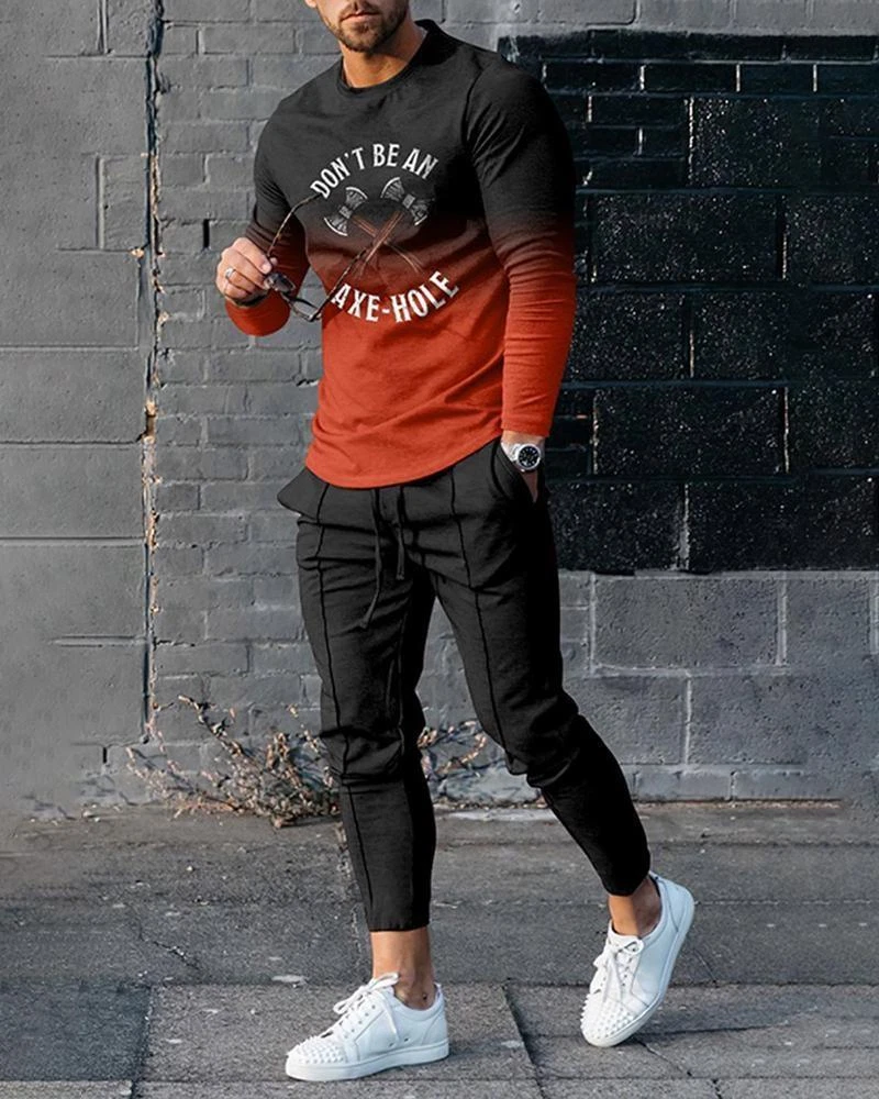 Conjunto De Ch ndal Sudadera COn Capucha Y Pantalones Deportivo