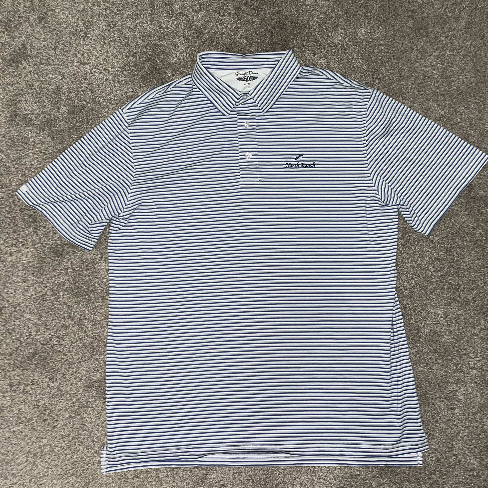 Straight Down stripped performance style golf pol… - image 1