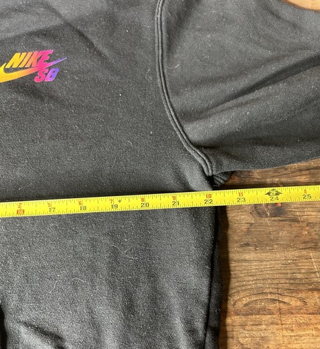 Nike SB Hoodie Sweatshirt Mens M medium Skate Graphic Black rainbow palm trees - Picture 7 of 7