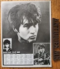 Vintage USSR Soviet Russia ORIGINAL POSTER. Music star. Виктор Цой. Группа Кино.