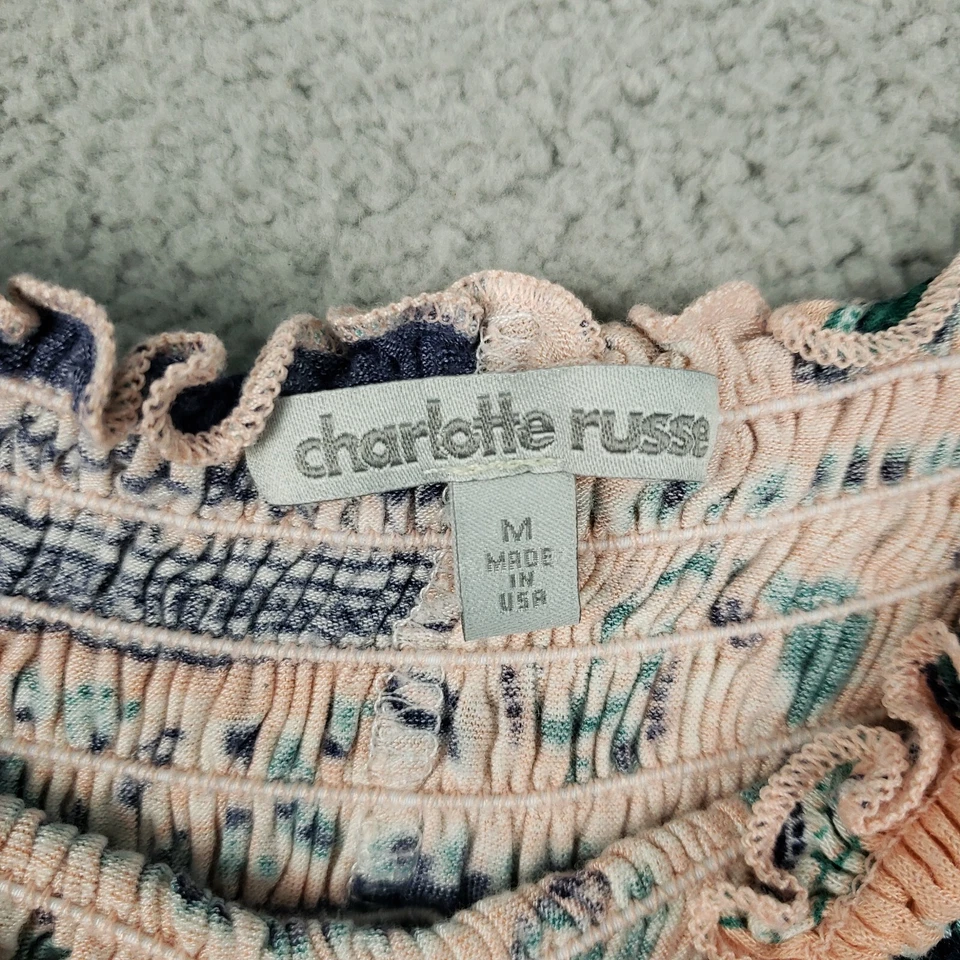 Prendas para el torso Charlotte Russe para mujer talla M negro melocotón cachemir sin hombros recortadas Foto 4 de 4