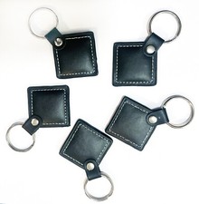 5pcs 125KHz RFID ID EM4100 Proximity Induction Leather Tag Token Keyfob Access
