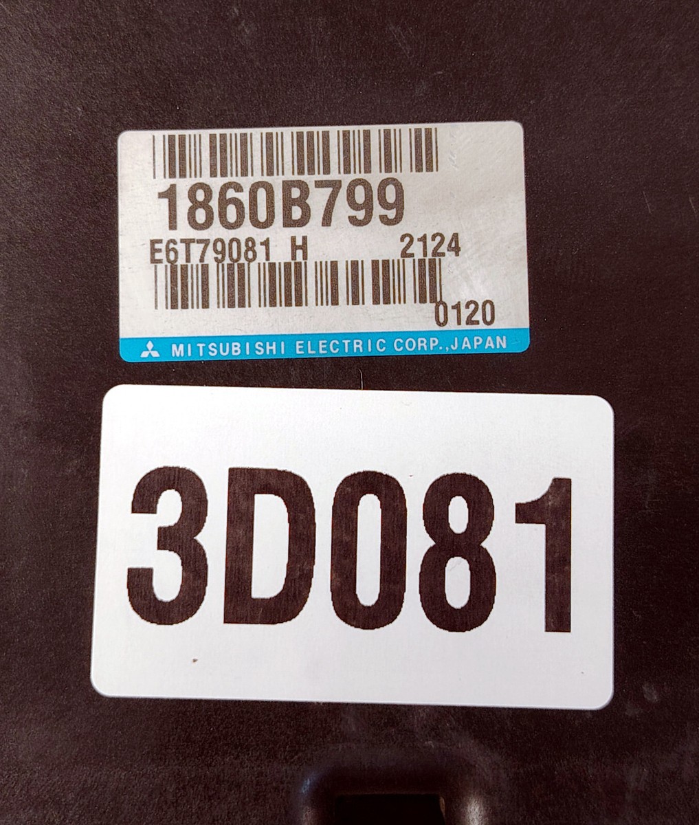 2011 MITSUBISHI LANCER CY Engine Control Unit 1860B799