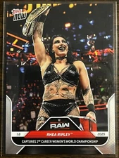 2025 Topps Now WWE #5 Rhea Ripley RAW Netflix Debut