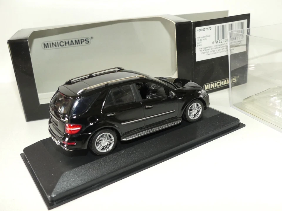 MERCEDES CLASSE M ML 63 AMG TYPE 164 2008 Noir MINICHAMPS 1:43 - Photo 2/2