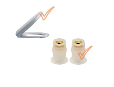 Pressalit WC Sitz Deckel SET FÜR Duravit Starck 3 weiß Klodeckel + Befestigung