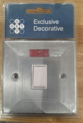 GET Exclusive Deko 20A DP Schalter mit Neon GEP2511WMC Neu in OVP