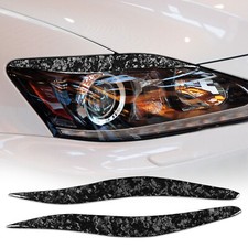 For 06-12 Lexus IS250 IS300 IS200 Forged Carbon Headlight Eyelids Eyebrow Cover