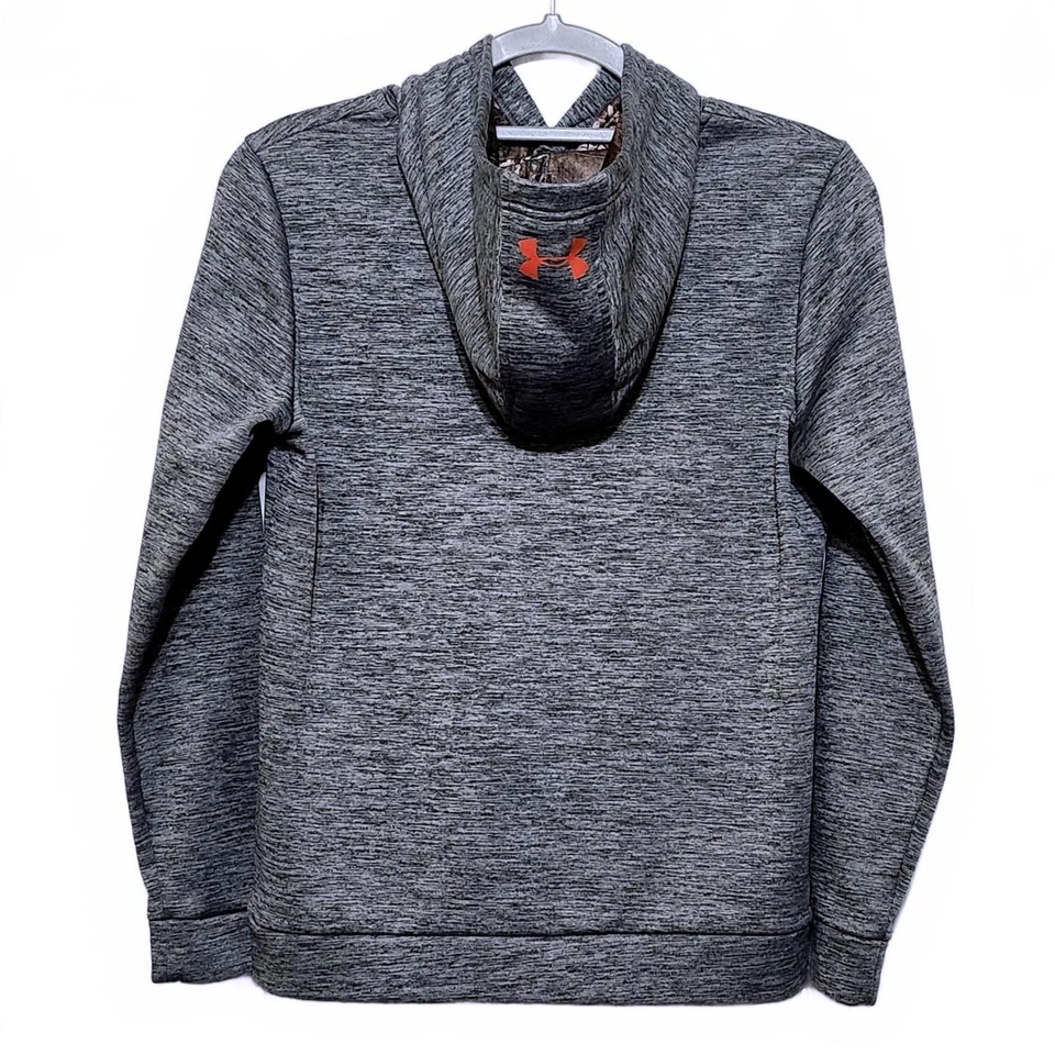 UNDER ARMOUR STORM SUÉTER GRIS SUELTO SUDADERA CON CAPUCHA JUVENIL GRANDE CAMUFLAJE NARANJA Foto 2 de 4