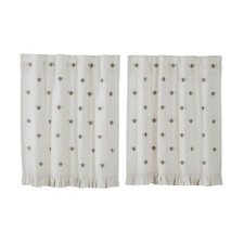 Tende 36"L nuove casette rurali francesi CREMA LINO MIELE API LIVELLI 36"L