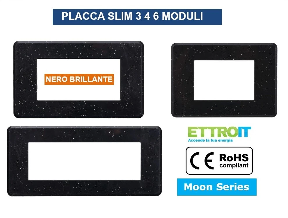 SANDASDON Placca Cristal 4M Titanio Effetto Vetro Compatibile Con Con Bticino Axolute 84748264 - Foto 8