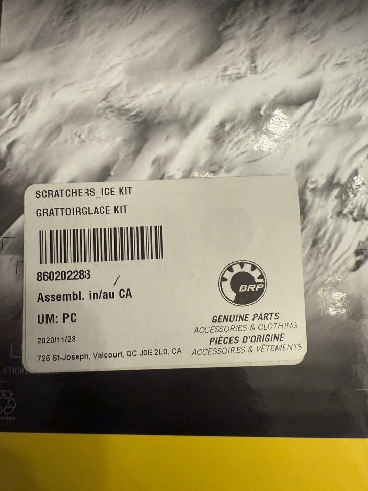 Ski-Doo OEM TUNNEL ICE SCRATCHERS KIT 860202288 - Image 4 of 4