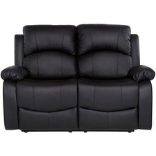 Homelife Unisex Canterbury Faux Leather 2 Seater Recliner Sofa Sofas