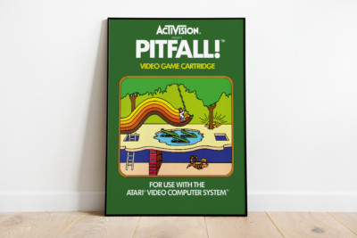 Poster Retro Cover Art ''Pitfall'' | DinA1 | Activision | Atari 2600