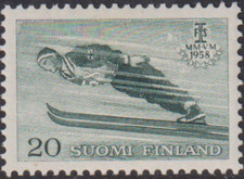 [OOS] Finland #Mi489 MNH 1958 World Championships Ski Jump [354]