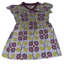 Tea Collection Catalonia Campanillas Wrap Neck Dress Blue Purple Girls 18-24M