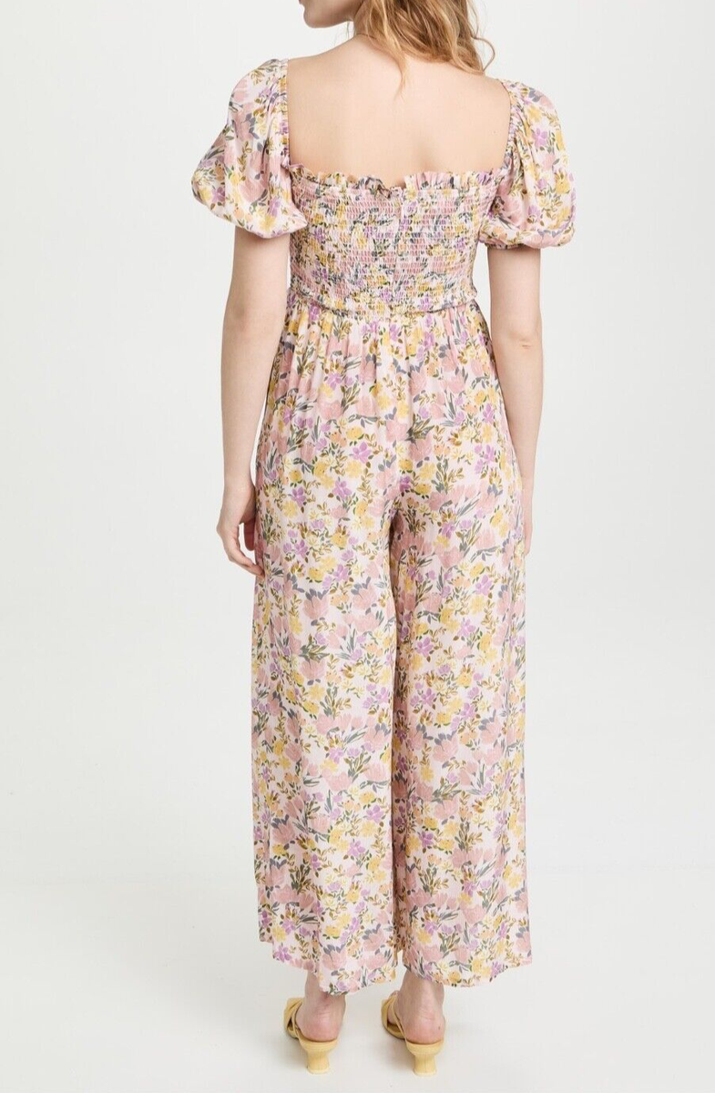 Yumi Kim Women's Lola Jumpsuit, Laguna Breeze Blush, Floral, XXS