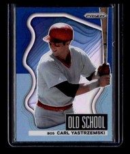 Carl Yastrzemski 2022 Panini Prizm Old School - Blue and Carlona Blue Prizm #8