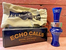 Echo Game Calls Acrylic DRT  Double Reed Timber Duck Call--Blue Pearl