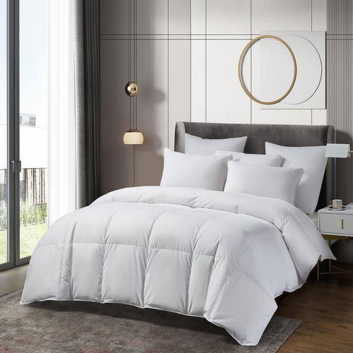 Beautyrest Comforter 90"x90" Full/Queen Sateen Cotton All Seasons European Down - 第 2/3 張圖片