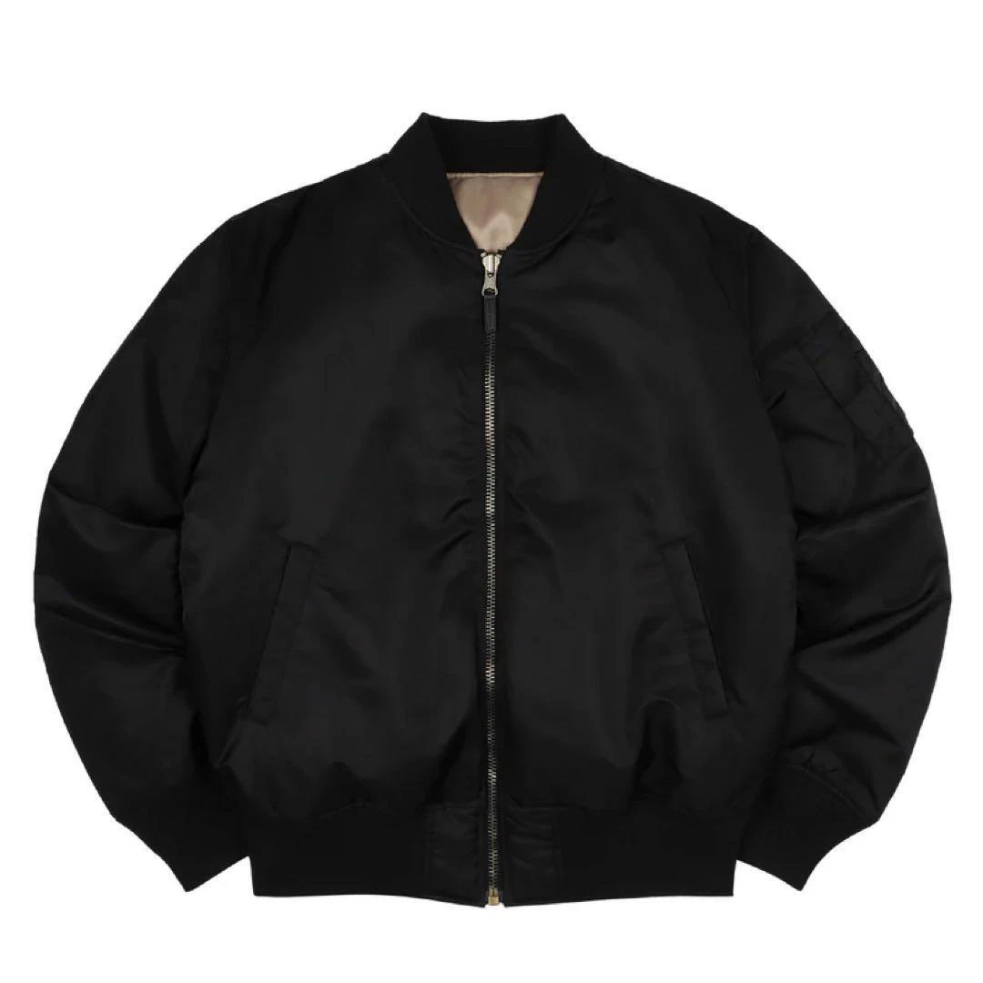 BTS JK GOLDEN MERCH OVERSIZED BOMBER JACKET with photocard NEW M 