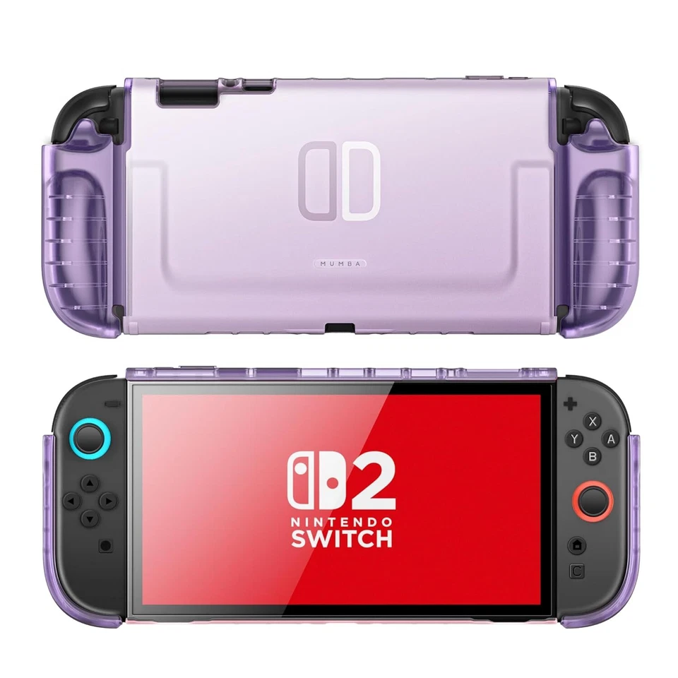 Mumba Clear Case for Nintendo Switch 2 2025, Crystal Protective Clear Grip Cover - Image 4 of 4