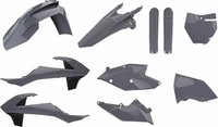 Kunststoff Verkleidung Kit Grau Polisport Ktm Sx 250-150-125/Sx-F 450-350-250...