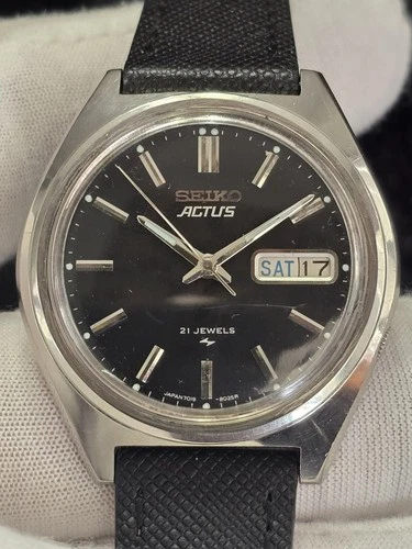 Vintage 1977 JDM SEIKO 5 Actus 21 Jewel Automatic 7019-8010
