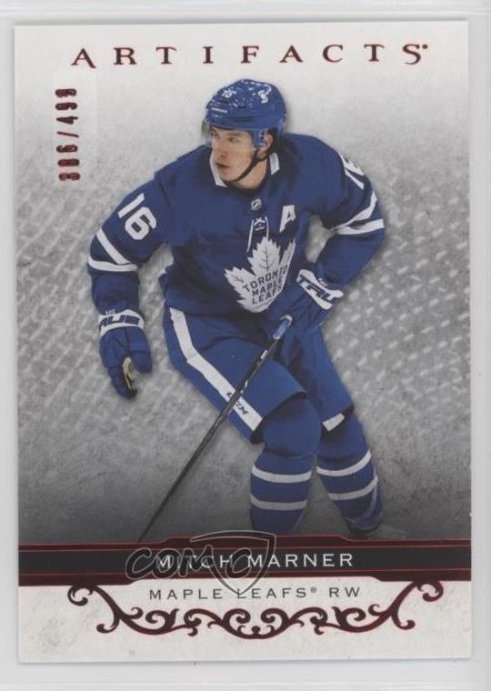 2021-22 Upper Deck Artifacts Stars Ruby 386/499 Mitch Marner #141 11cu