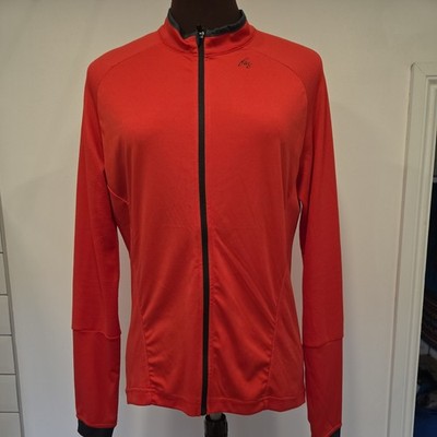 FWE Herren Rot Stretch Reißverschluss Rad Trikot Jacke L / XL Rennrad MTB 