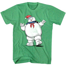 GHOSTBUSTERS T-Shirt Merry Xmas Stay Puft Marshmallow Man Shirts