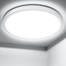 Ceiling Light 18W, 1800lm 5000K Super Bright Flush Ceiling Bathroom Light, IP44