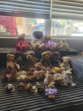 Vintage Boyds Bears Plush Lot of 25 All With Original Tags Huge Lot