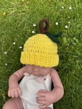 Handgeh&auml;kelter Sommerhut Zitronenbl&auml;tter Neugeborenes Geschenk Obsthut f&uuml;r Babyparty Geschenk