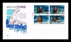 US COVER POLAR EXPLORERS FDC SETENANT COVER CRAFT CACHET INSERT