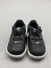 Nike Force 1 Shoes Boys Toddler Size 2C Black White Lace Up Sneakers 905220-002