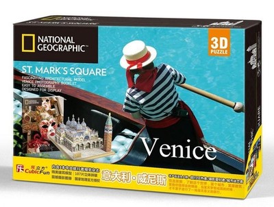 CUBIC FUN PUZZLE 3D NATIONAL VENEDIG MARKTPLATZ DS0980H 107 TEILE