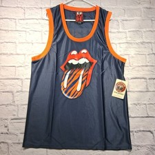 Rolling Stones 2015 Detroit Tigers Zip Code Tour Jersey Tank Size XL NEW NWT!