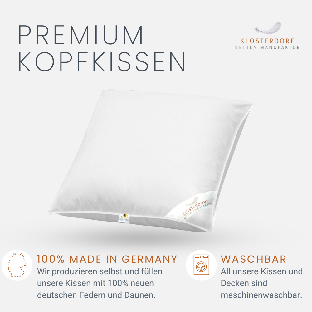 Badenia Trendline Daunenkissen Princess Größe 40x80 Cm Kopfkissen