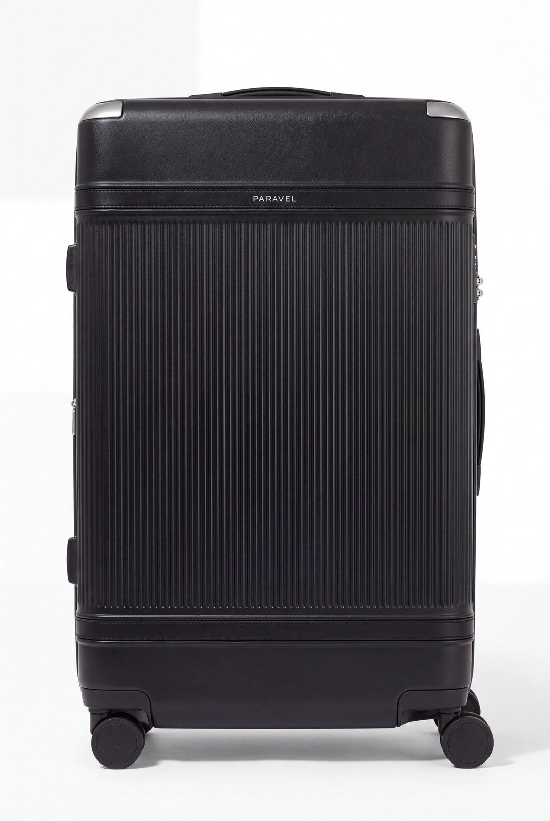Paravel Aviator Grand 26-Inch Checked Spinner Luggage Derby Black