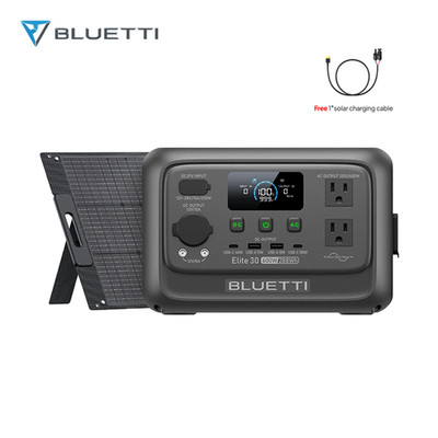BLUETTI Elite 30 V2+100W Solar Panel 288Wh Portable Power Station for Outdoors