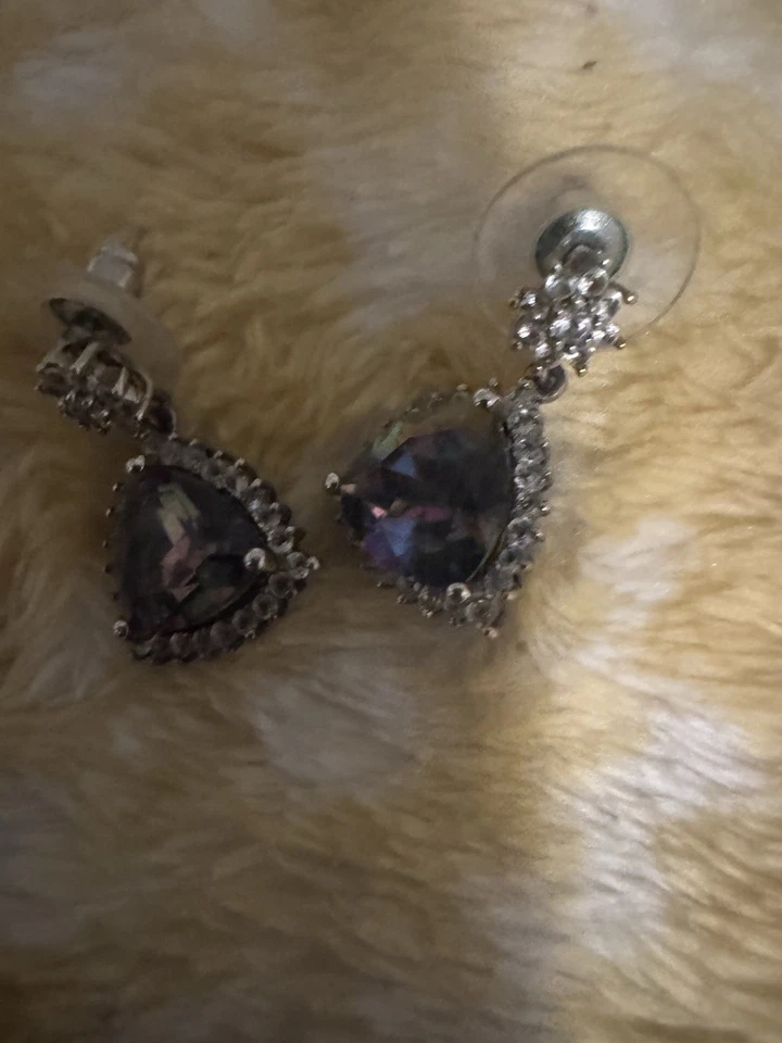 ametrine纯银耳环 — 第 2/2 张图片