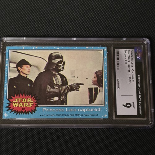 1977 Topps Star Wars #10 Princess Leia - captured! — CGC 9