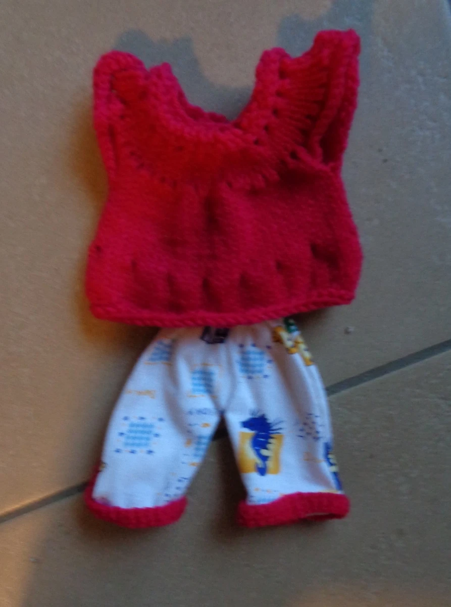 Vintage Poupée COROLLE Bébé noir corps granules 2000 30cm pyjama rose gilet