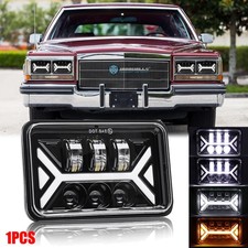 4x6 Inch Led Headlight Drl Hilo Turn Signal For Chevrolet Camaro 1983-1992