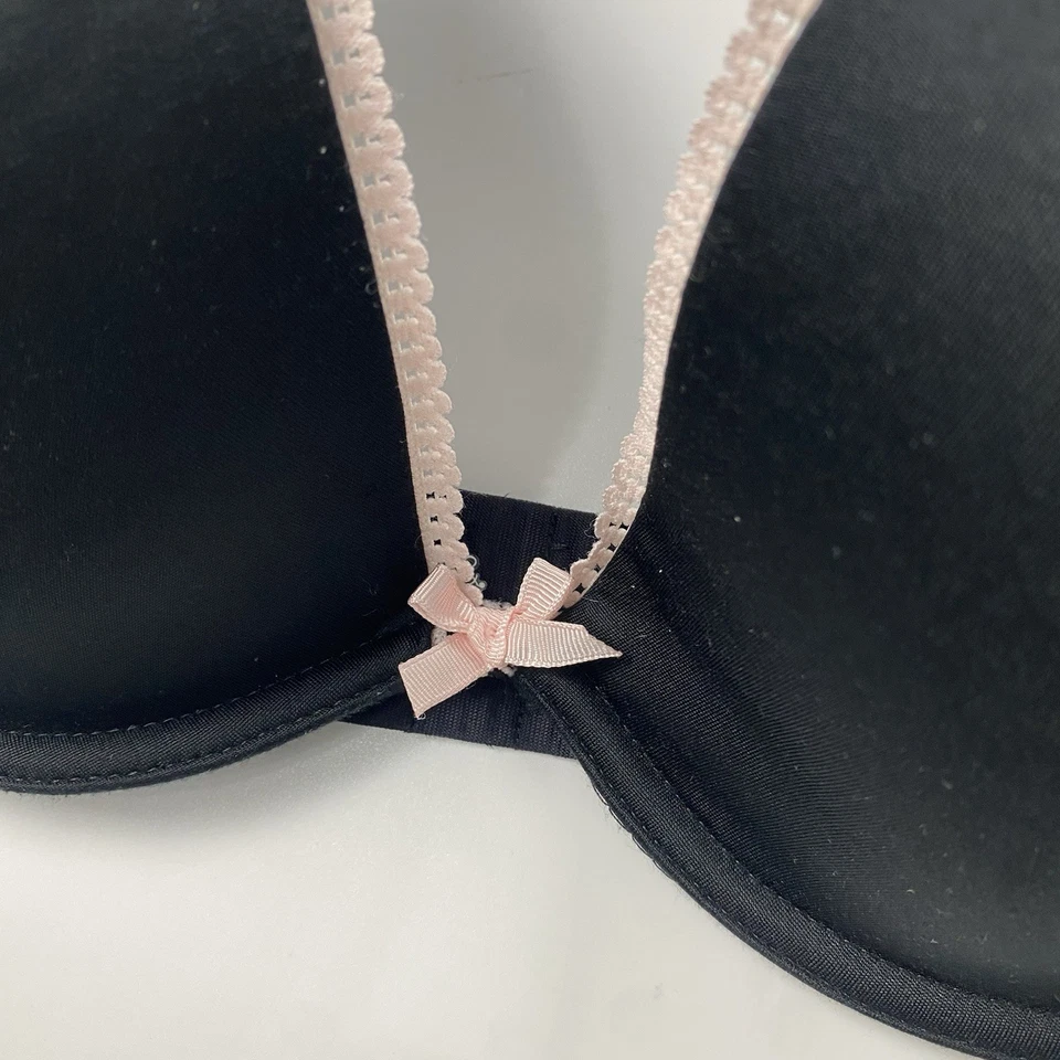 Gilligan & O'Malley Negro Ligeramente Forrado Camiseta Sujetador Sumergible Con Aros Talla 38D Foto 3 de 4